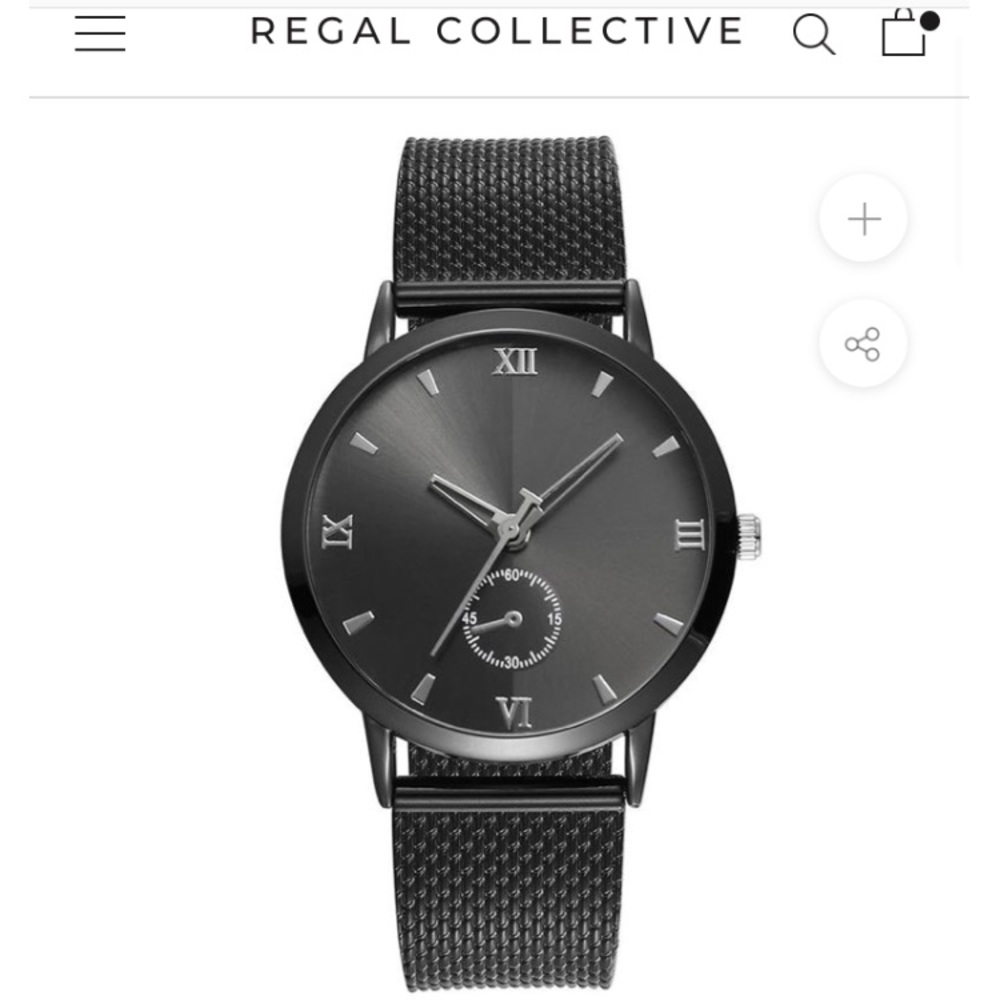 Womens black wrist watch